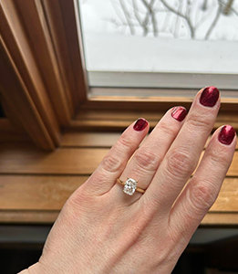 Nimi Cushion Solitaire Engagement Ring