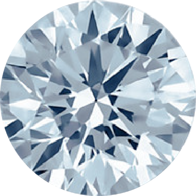 Blue Color Round Diamond