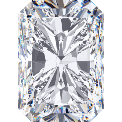 1.35 Carat Square Radiant Cut Lab Grown Diamond, Ideal, D, IGI