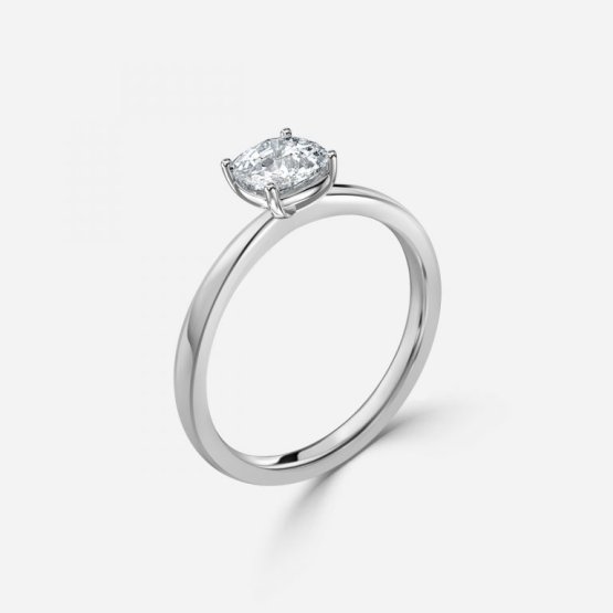 1 carat cushion cut solitaire engagement ring