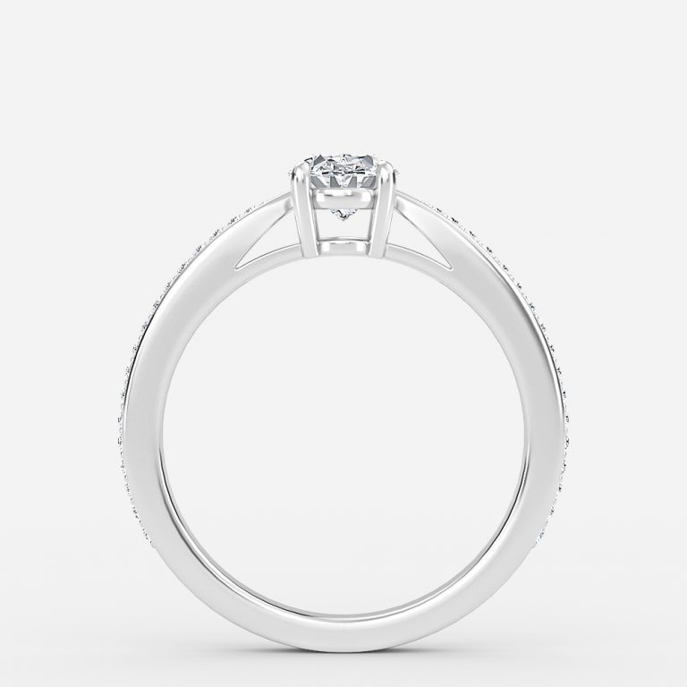 1 carat oval diamond ring gold band