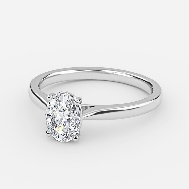 1 carat oval diamond ring solitaire