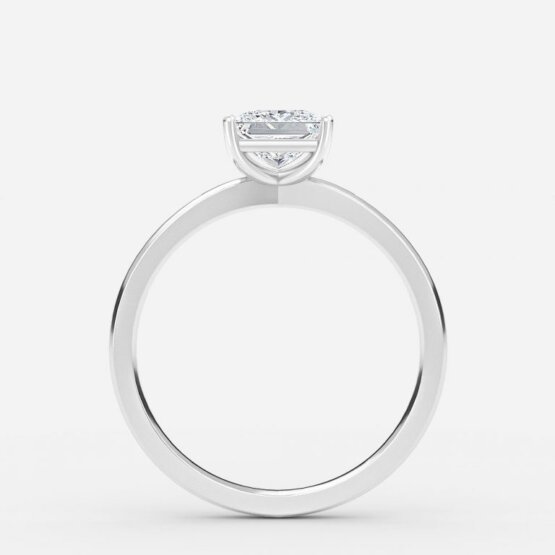 1 carat princess cut solitaire diamond engagement ring