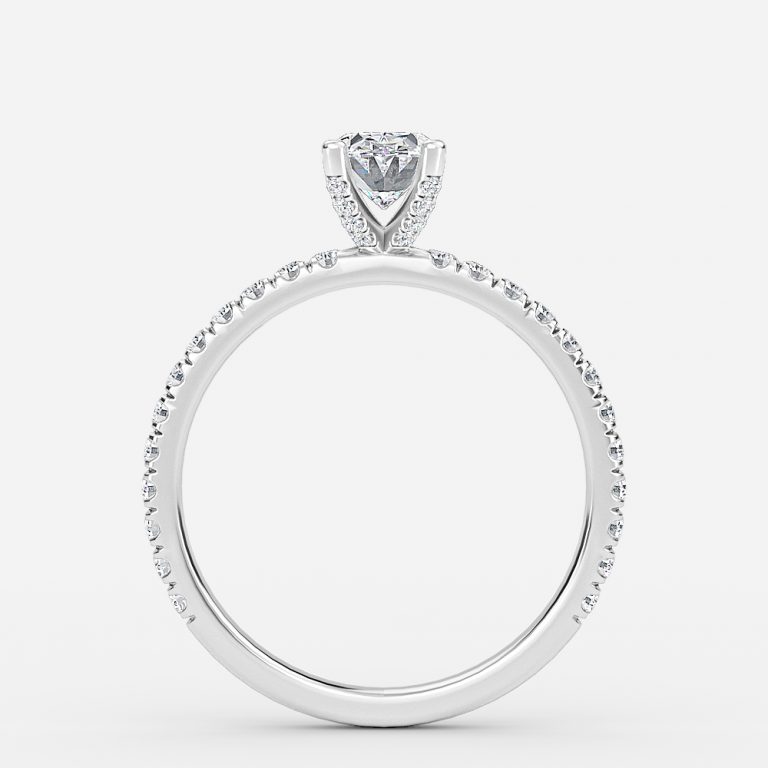 1.5 ct oval diamond ring with wedding band