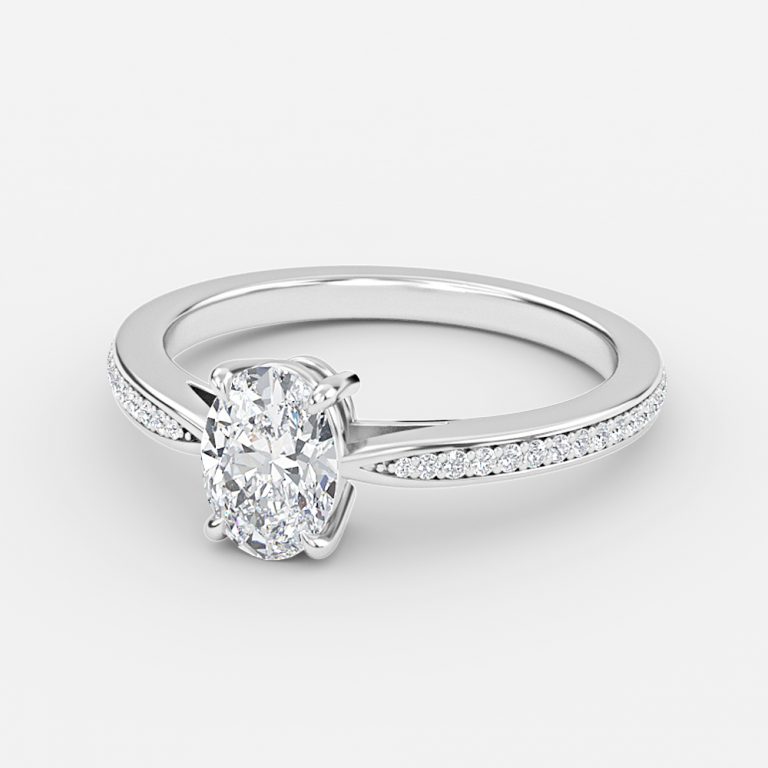 1.6 carat oval diamond ring