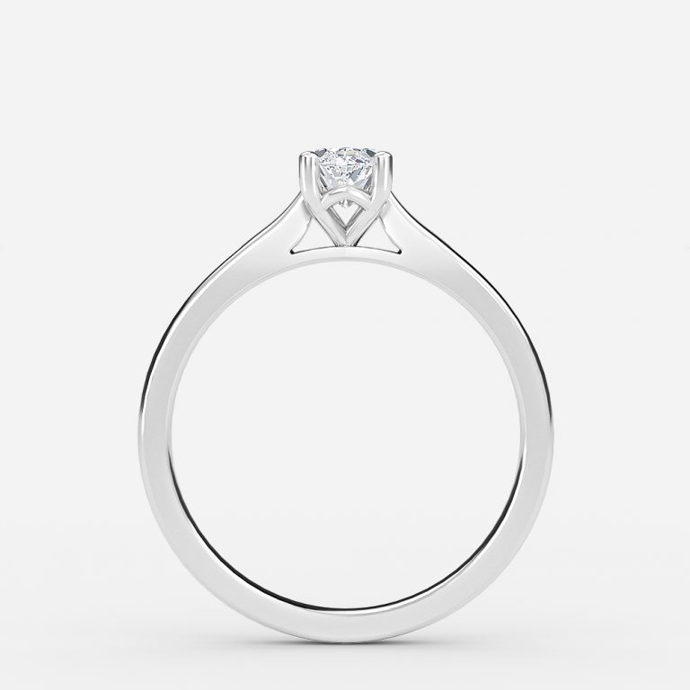 13 carat 14k white gold marquise solitaire diamond engagement ring