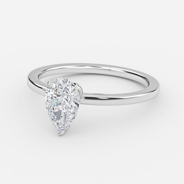 13 carat pear shaped diamond solitaire ring