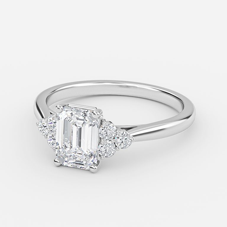 2 carat emerald diamond ring