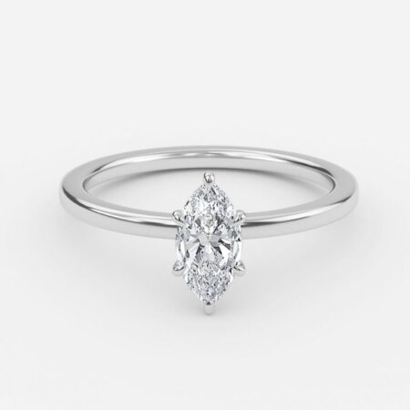 Lydia Marquise Solitaire Engagement Ring