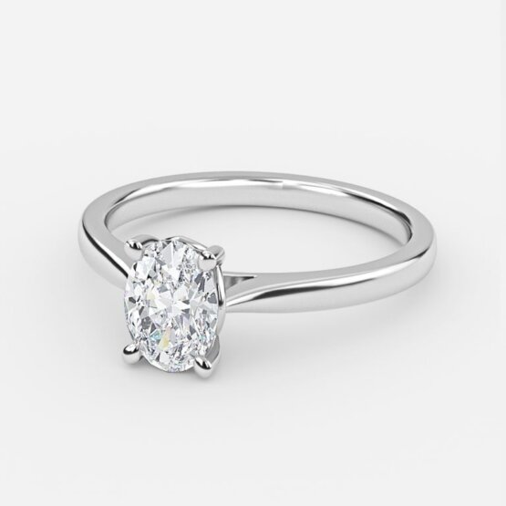 2.5 carat oval diamond ring solitaire