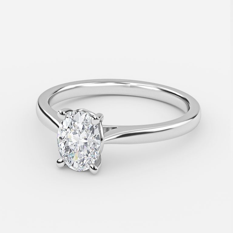 2.5 carat oval diamond ring solitaire