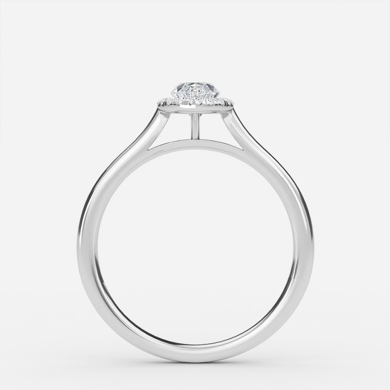 2.5 ct black diamond ring with halo in marquise
