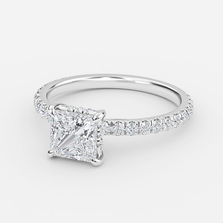 2k princess cut diamond rings