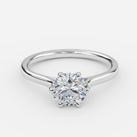 Roxana Round Solitaire Engagement Ring