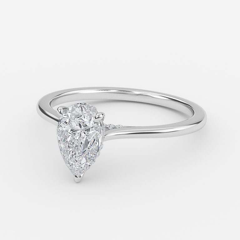 5 stone pear diamond ring