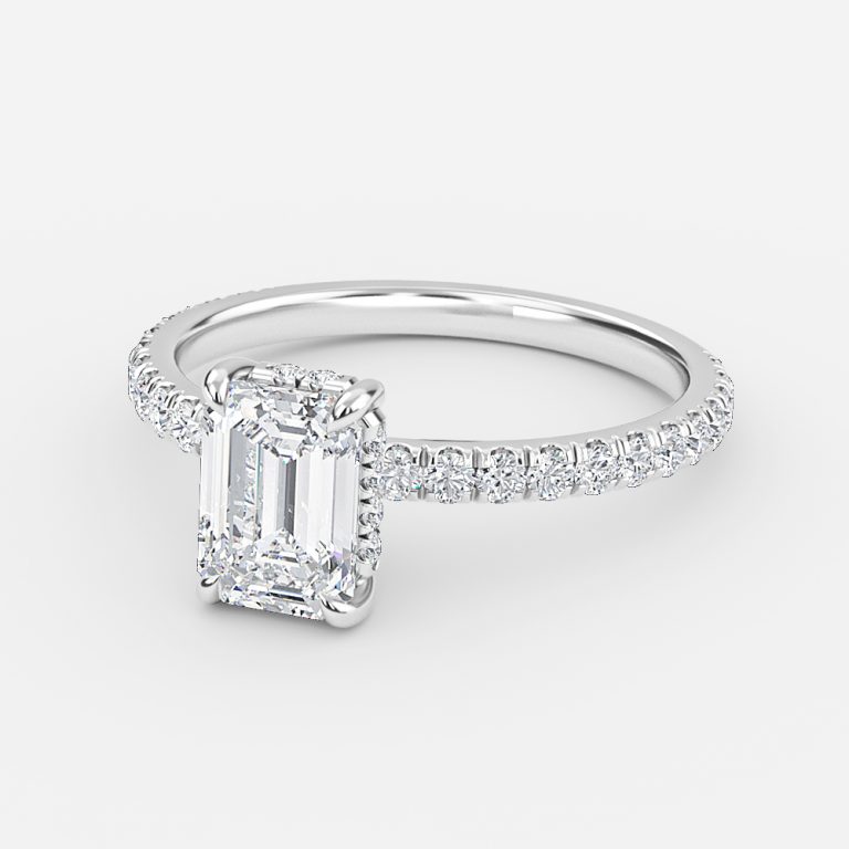 6 carat emerald cut diamond ring