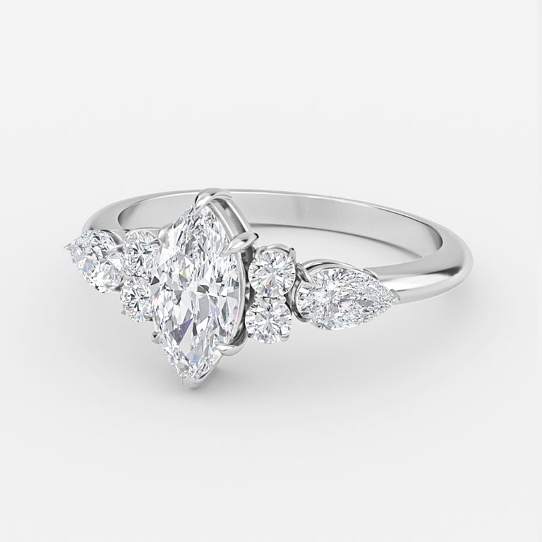 7 stone marquise ring