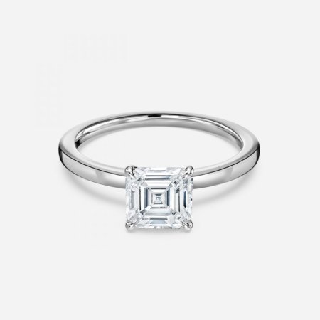 Jiani Asscher Solitaire Engagement Ring