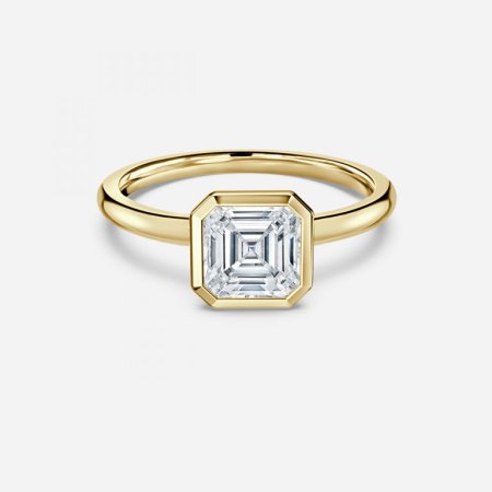 Aerin Asscher Bezel Engagement Ring