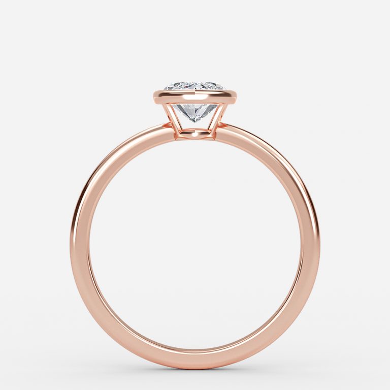 bezel set marquise diamond ring