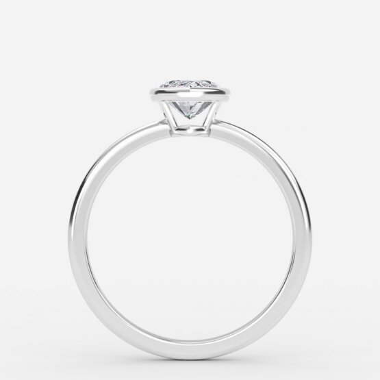 bezel set marquise engagement ring