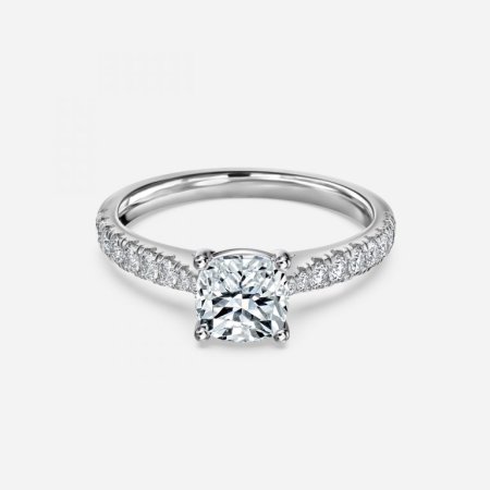 Aradia Cushion Diamond Band Engagement Ring