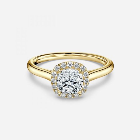 Levi Cushion Halo Engagement Ring