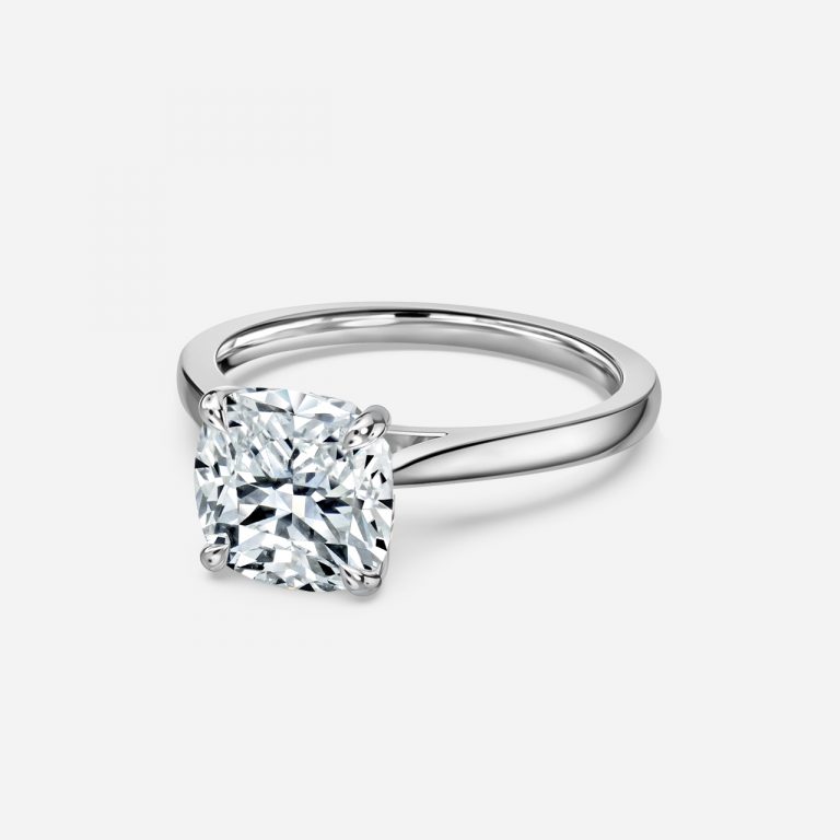 cushion solitaire ring designs