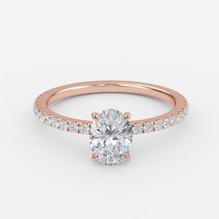 Winston Oval Dainty Engagement Ring