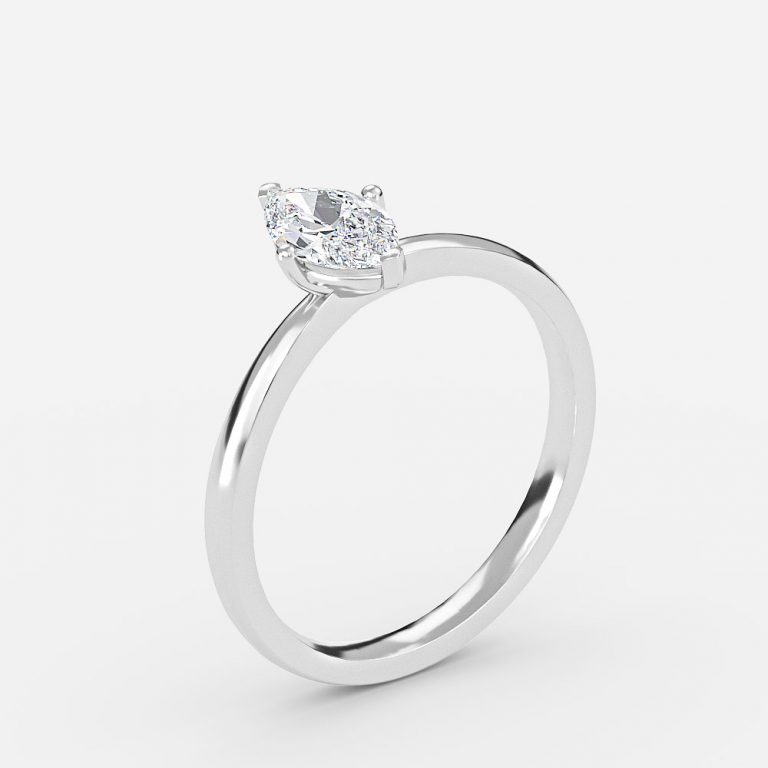 diamond solitaire marquise ring
