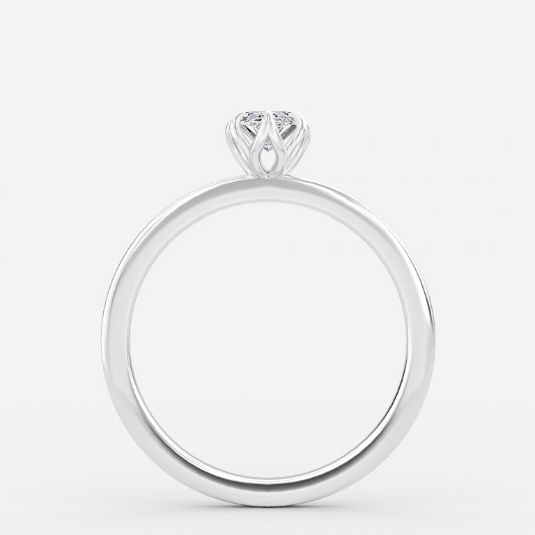 diamond solitaire ring 1.4 carat marquise 14k white gold