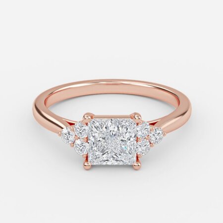 Anika Princess Cluster Engagement Ring