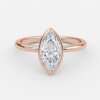 east-west bezel marquise ring