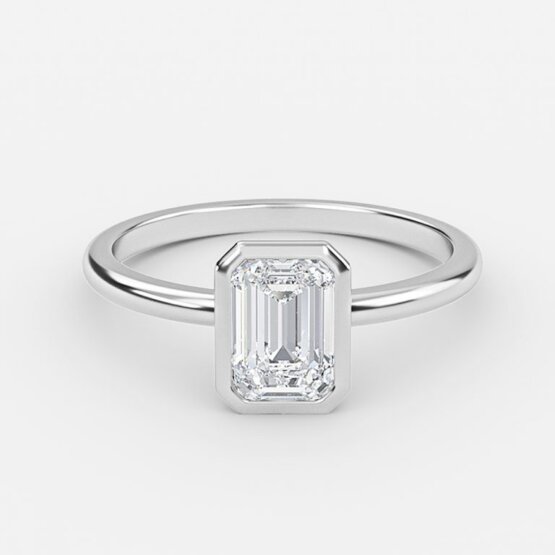 emerald bezel ring