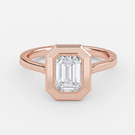 Alani Emerald Bezel Engagement Ring