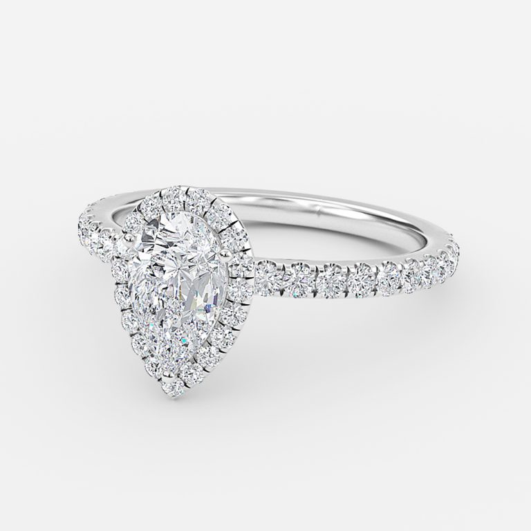 engagement rings pear halo