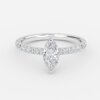 hidden halo marquise diamond ring