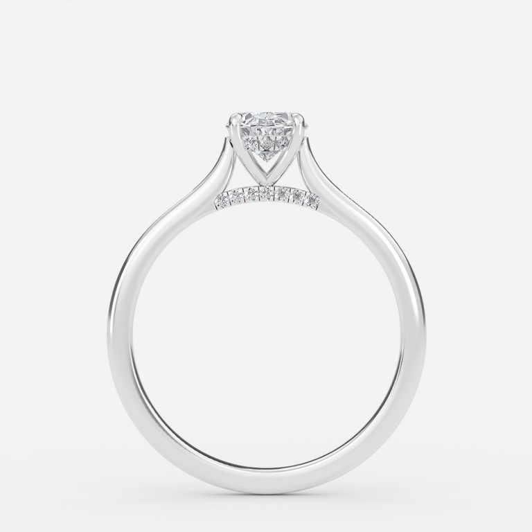 lab created diamond engagement rings oval
