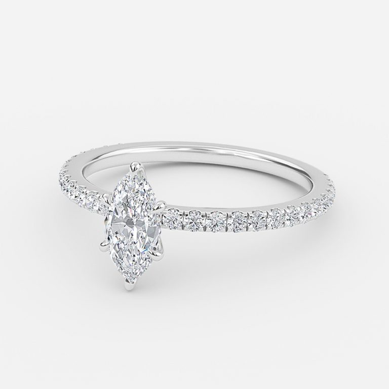 marquise cut diamond dainty ring