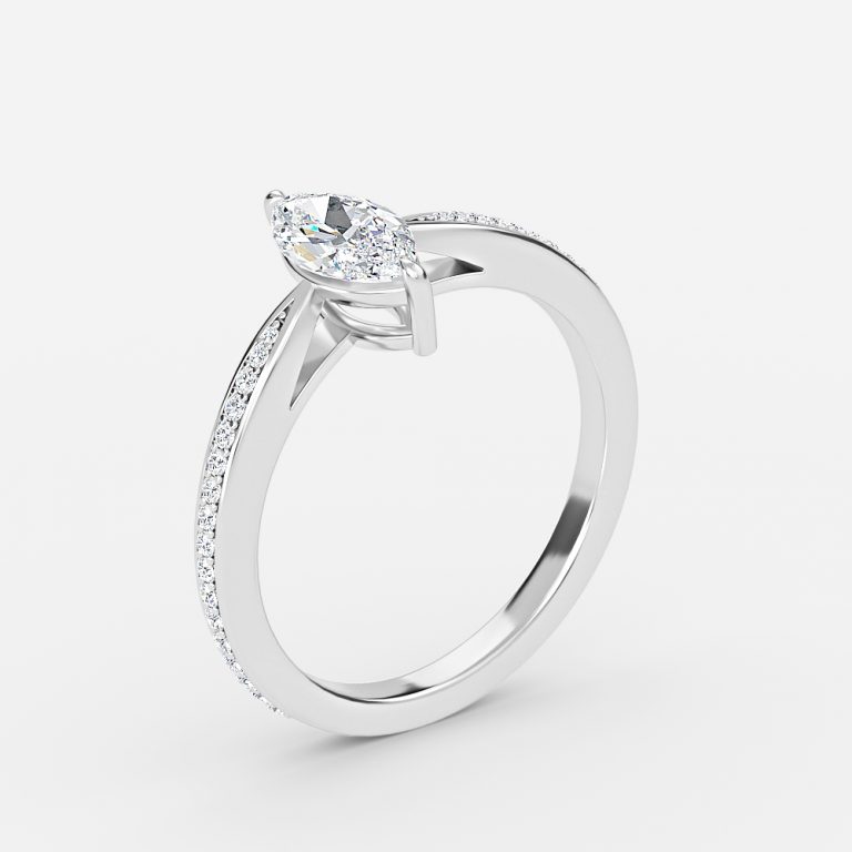 marquise diamond band ring settings