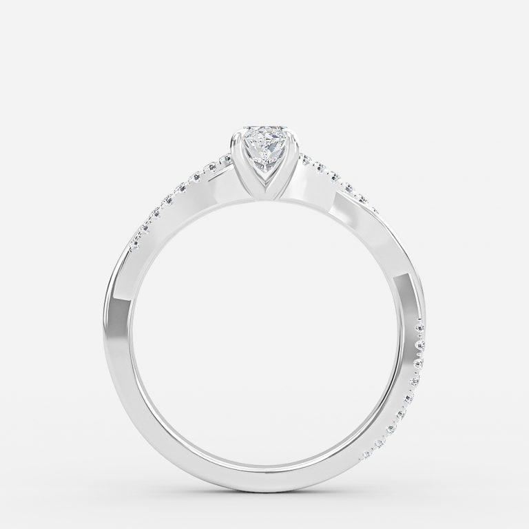 marquise engagement ring diamond band