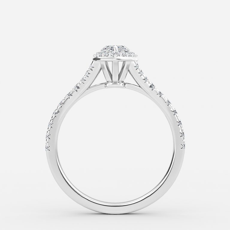 marquise engagement rings with halo