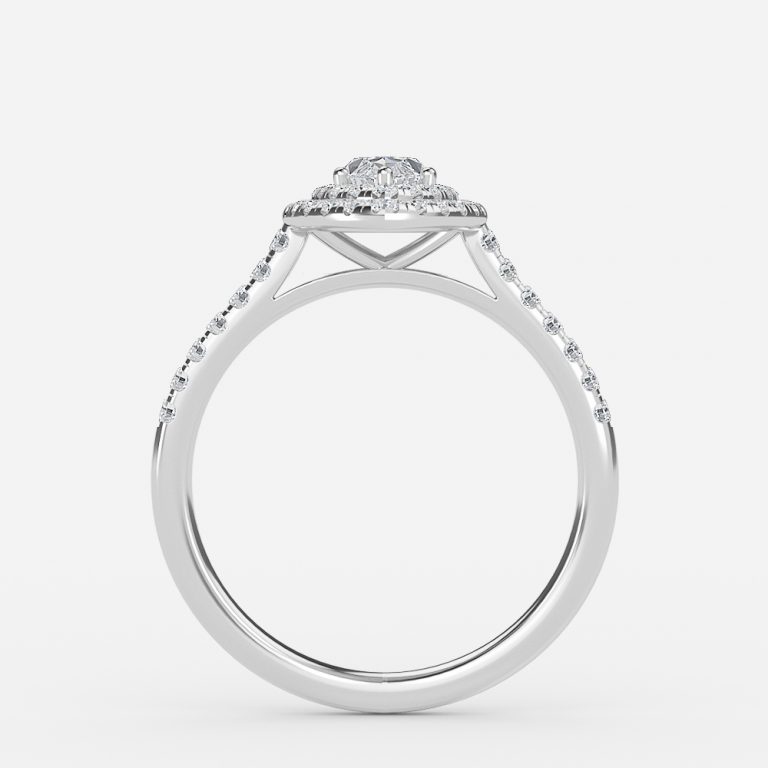 marquise shaped halo engagement rings