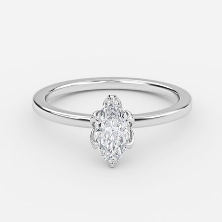 Kolm Marquise Solitaire Engagement Ring