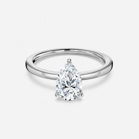Jiani Pear Solitaire Engagement Ring