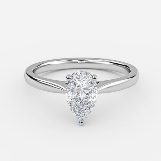 one carat solitaire diamond engagement ring