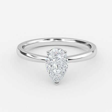 Ella Pear Solitaire Engagement Ring