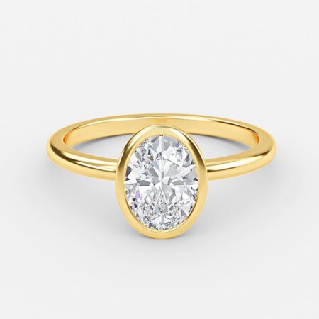 Aerin Oval Bezel Engagement Ring