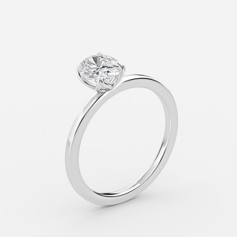 oval cut diamond solitaire engagement rings