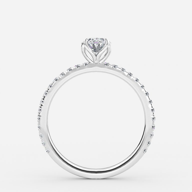 oval diamond engagement ring platinum band